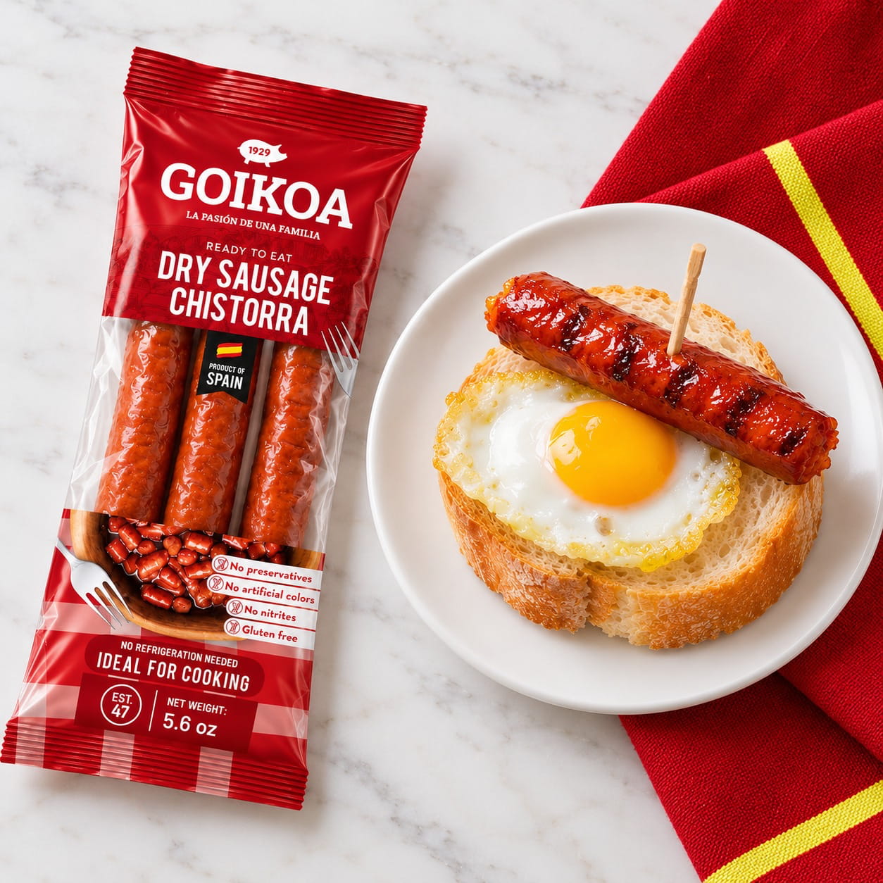 Buy Chistorra Sausage by Goikoa | Ibérico Taste