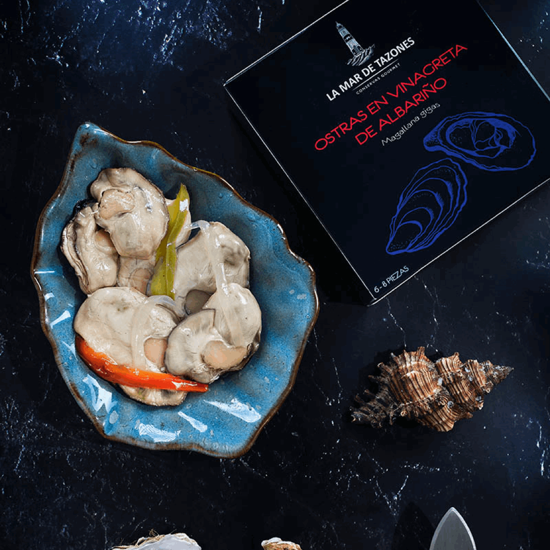 Canned Oysters in Albariño Wine La Mar de Tazones