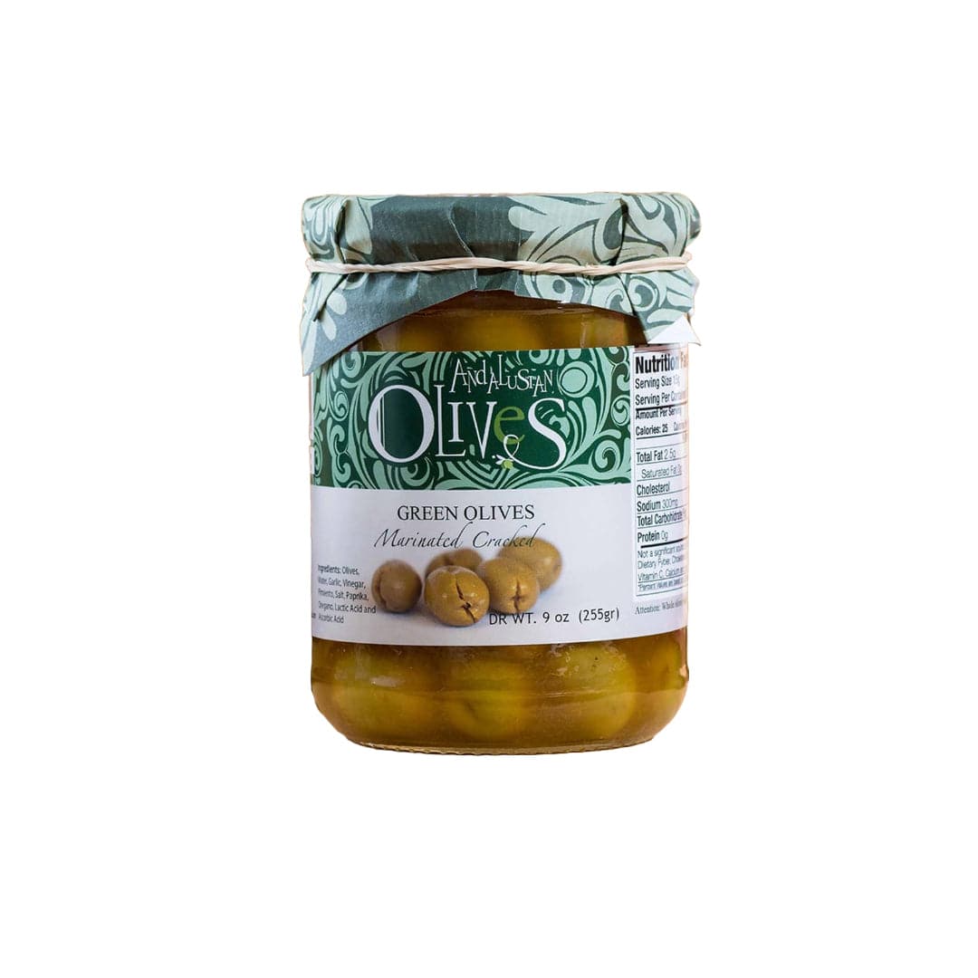 Green Olives Cracked & Marinated Andalusian Olives