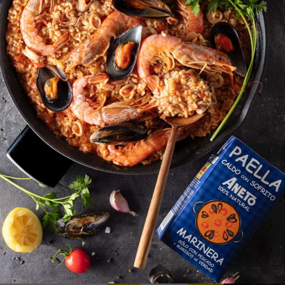 Seafood Paella Broth Aneto Aneto