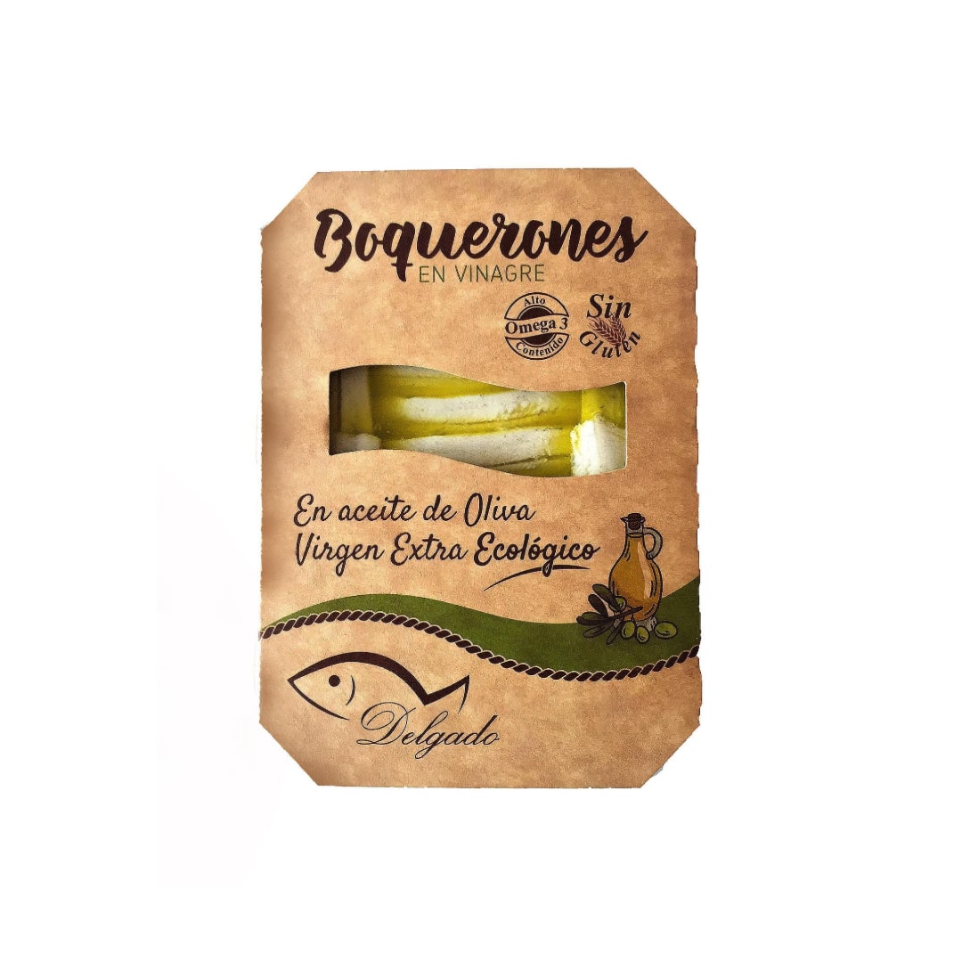 Boquerones en Vinagre y Aceite de Oliva Extra Virgen Orgánico
