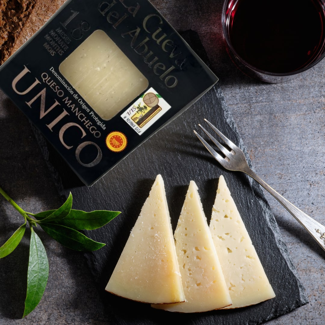 Gourmet Manchego Cheese 18 Months by La Cueva del Abuelo La Cueva del Abuelo