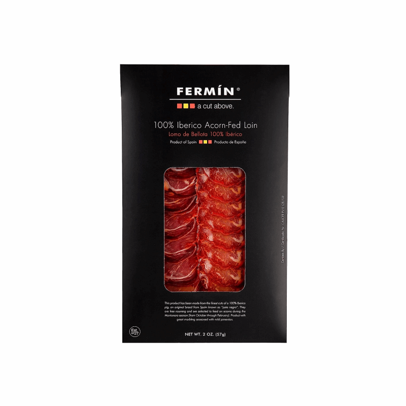 Sliced Ibérico Pork Loin Bellota by Fermin Fermin