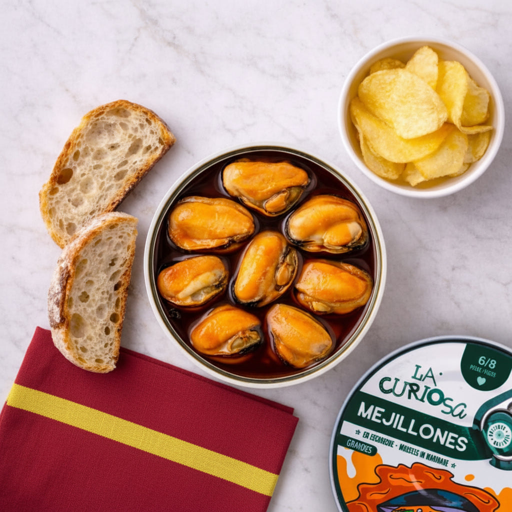 Buy Mussels Mejillones en Escabeche by La Curiosa – Ibérico Taste