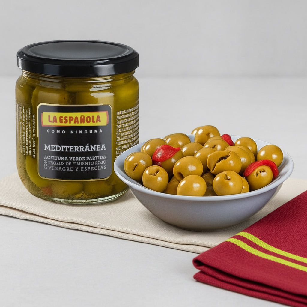 Buy Green Olives Mediterránea Style La Española – Ibérico Taste