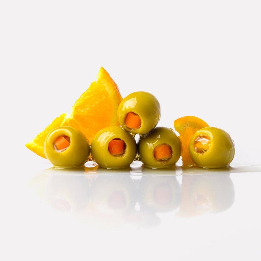 Queen Olives Stuffed with Orange by Triana Olives Triana Olives