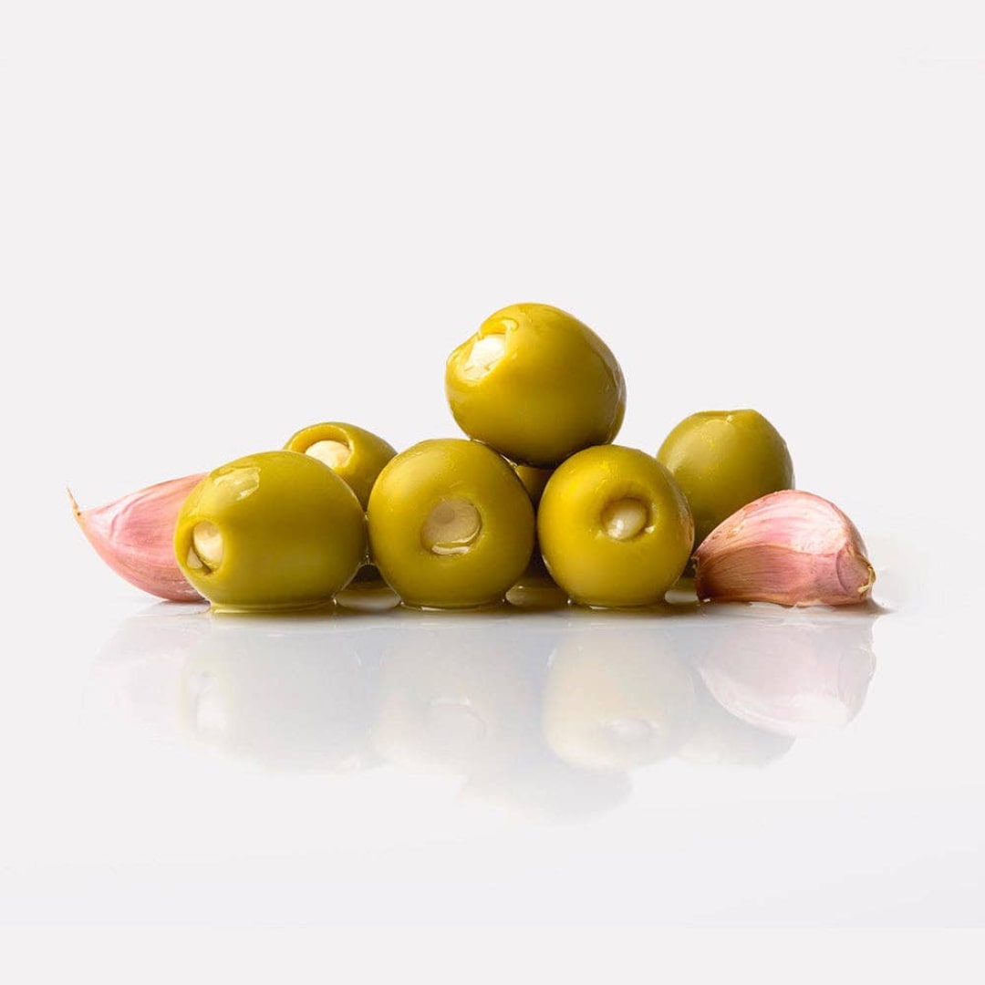 Queen Olives Stuffed with Garlic by Triana Olives Triana Olives