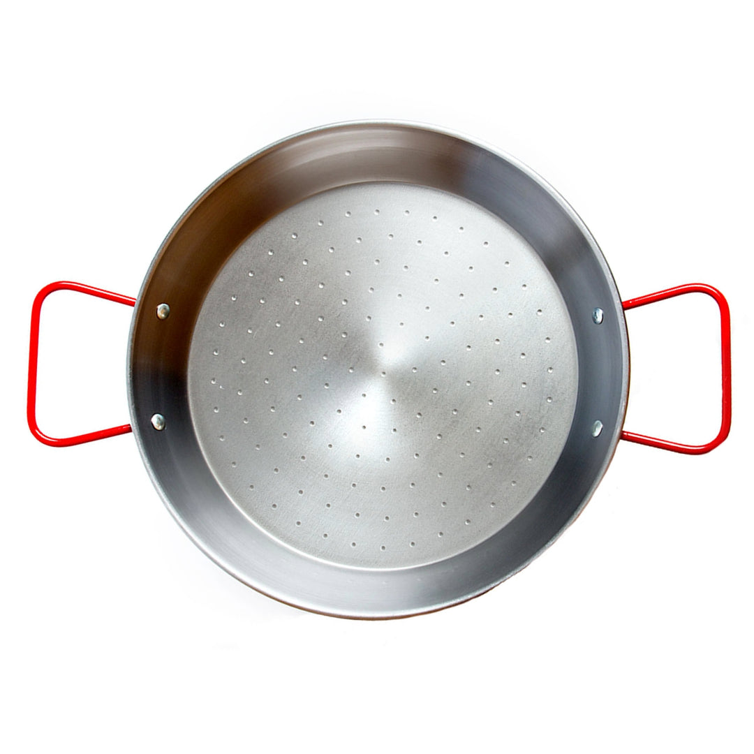 Polished Steel Paella Pan Garcima 10 inch