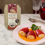 Piquillo Peppers Stuffed with Shellfish by Rosara Rosara