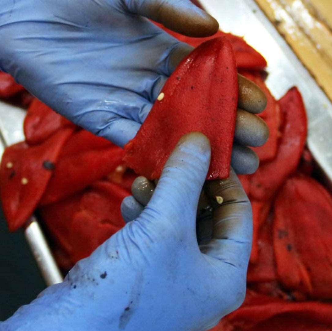 Piquillo Peppers Stuffed with Shellfish by Rosara Rosara