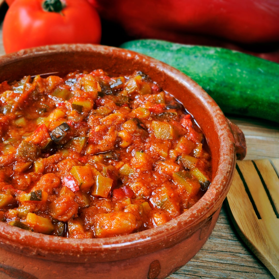 Fried Vegetables in Tomato Sauce - Hida Hida