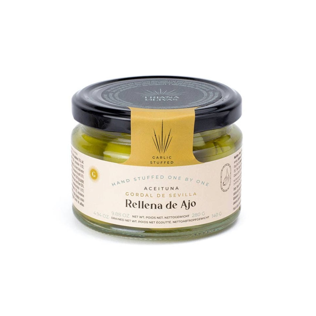 Queen Olives Stuffed with Garlic by Triana Olives Triana Olives