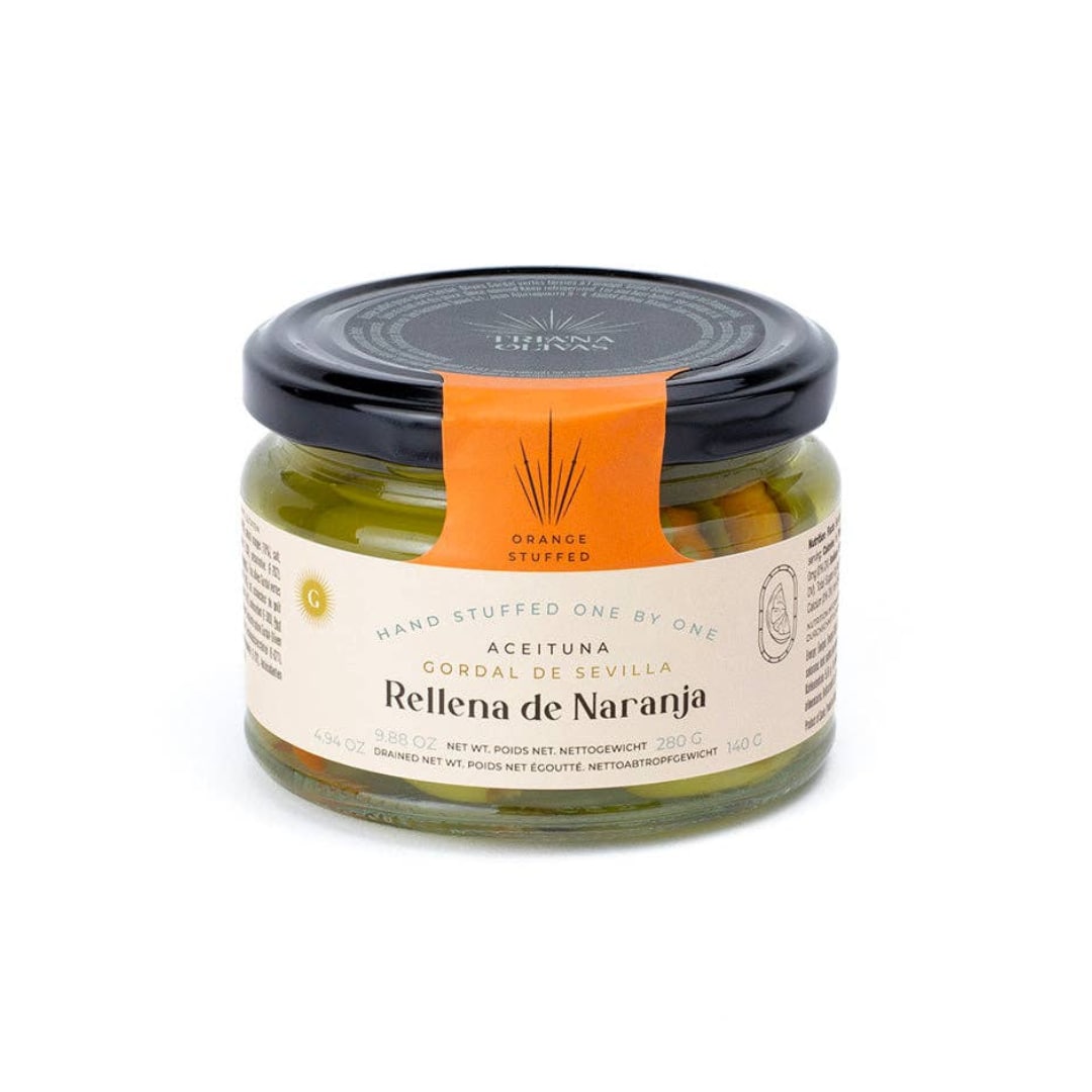 Queen Olives Stuffed with Orange by Triana Olives Triana Olives