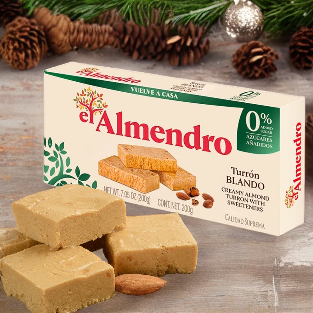 El Almendro Turron Blando - Soft Turron - No Sugar Added El Almendro