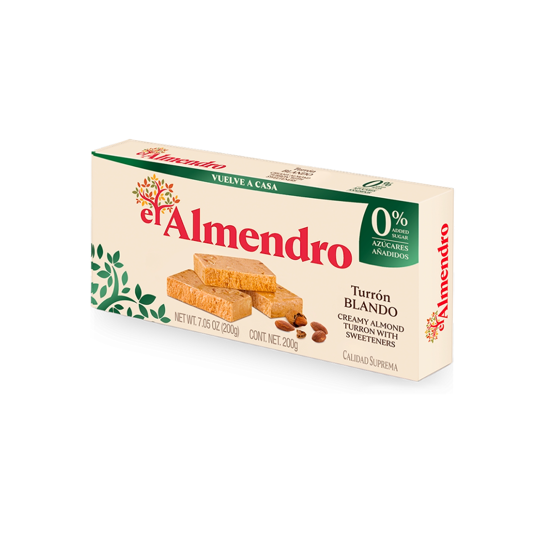 El Almendro Turron Blando - Soft Turron - No Sugar Added El Almendro