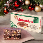 El Almendro Turron Chocolate with Almonds No Sugar Added El Almendro