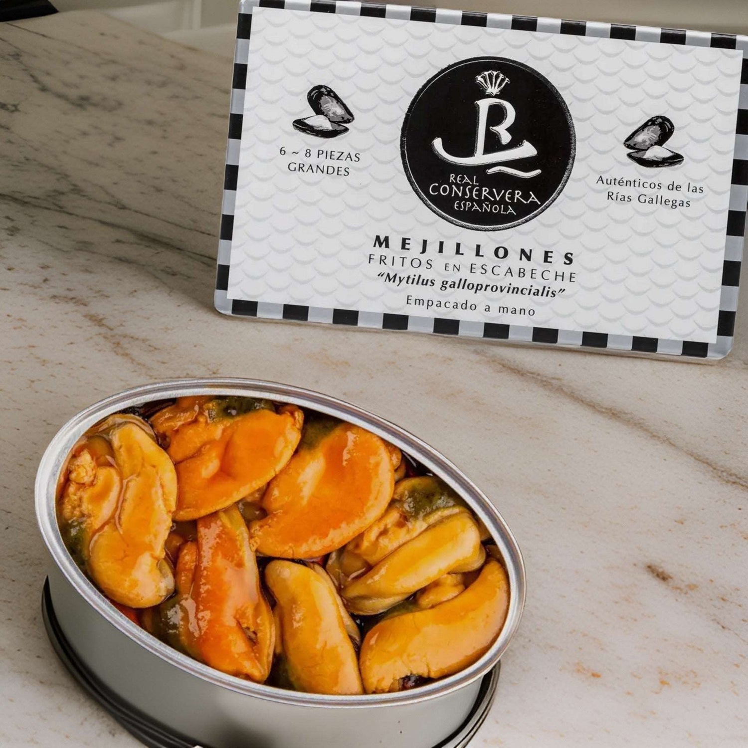 Big Mussels in Escabeche by Real Conservera
