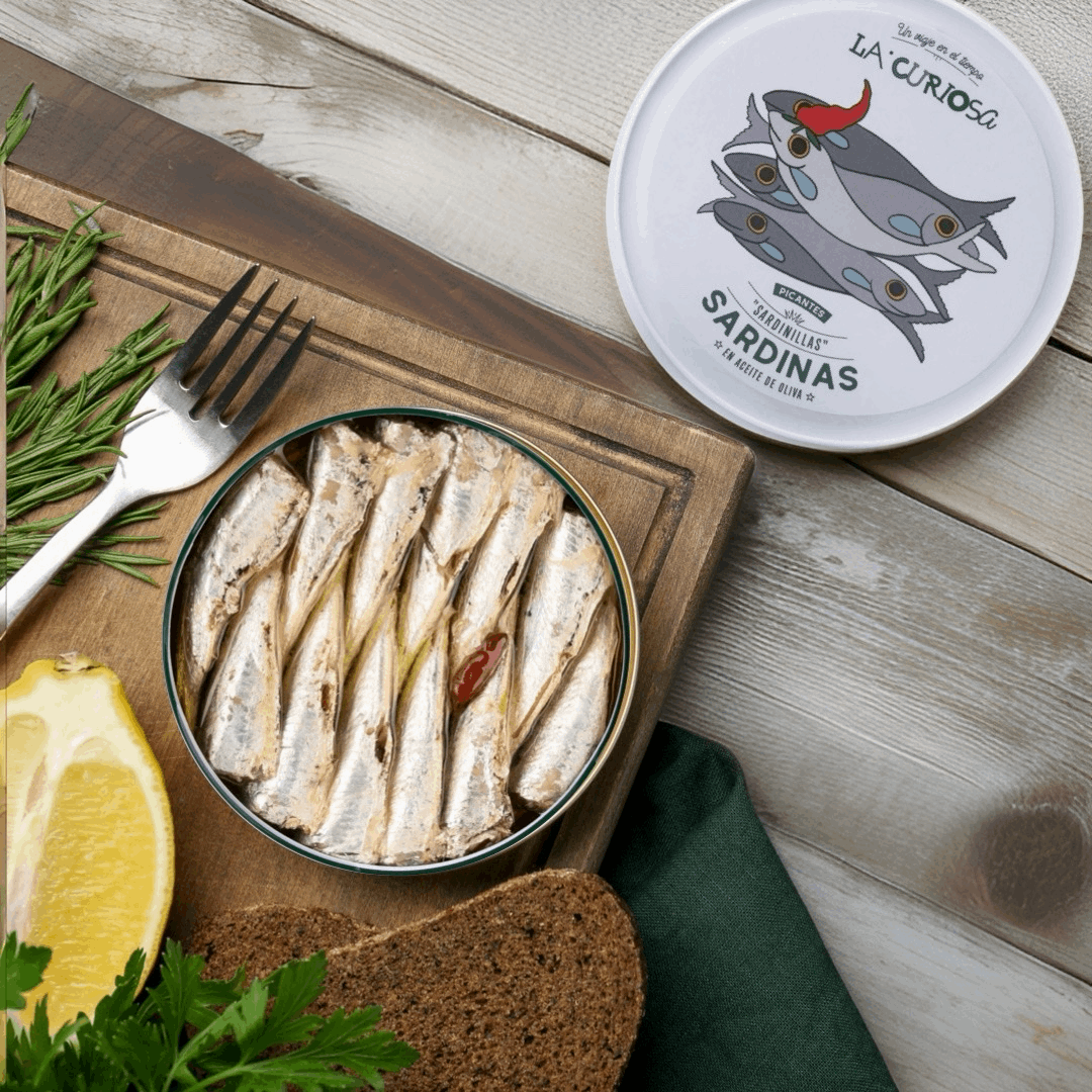 Small Sardines in Spicy Olive Oil by La Curiosa