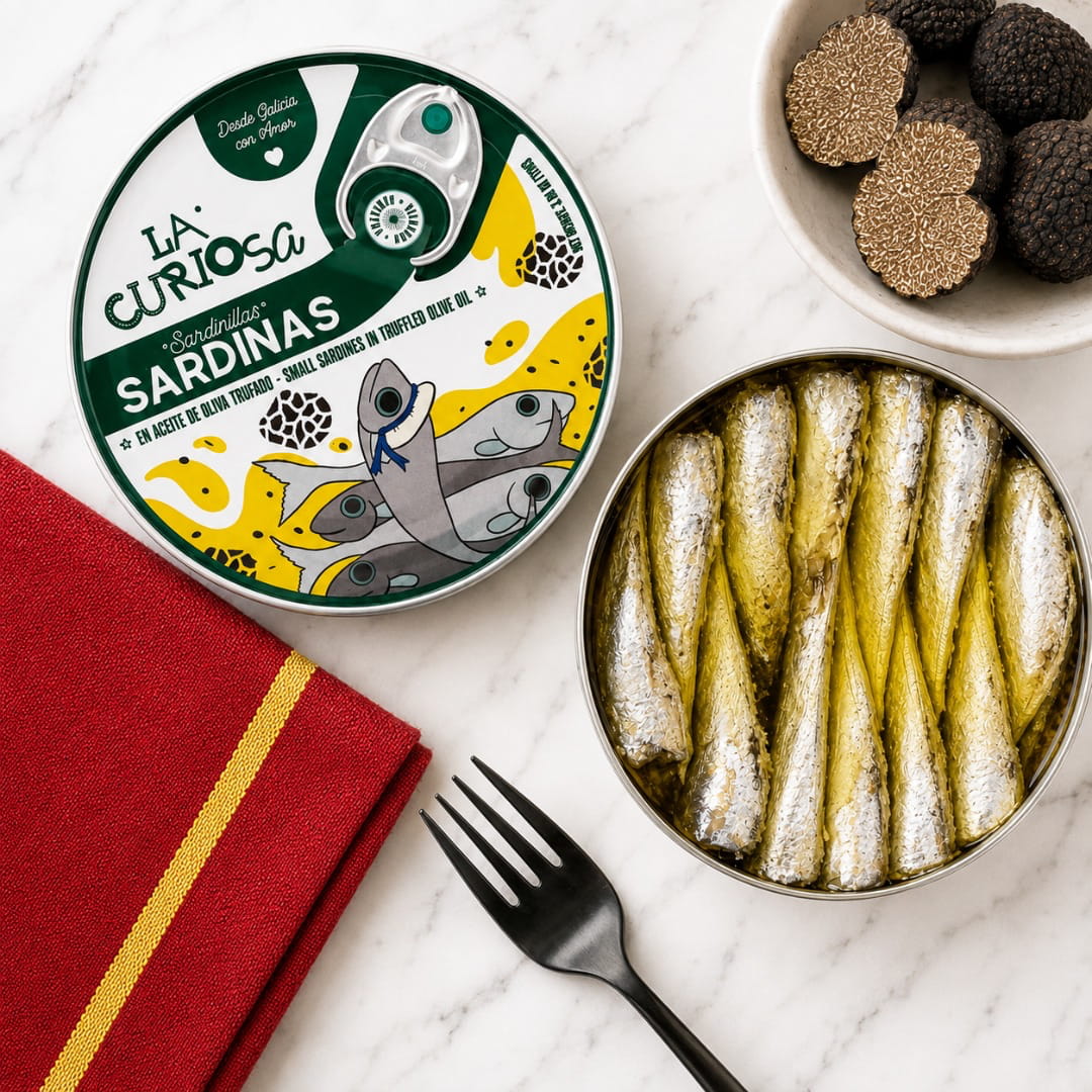 Sardinillas en Aceite de Oliva Trufado La Curiosa