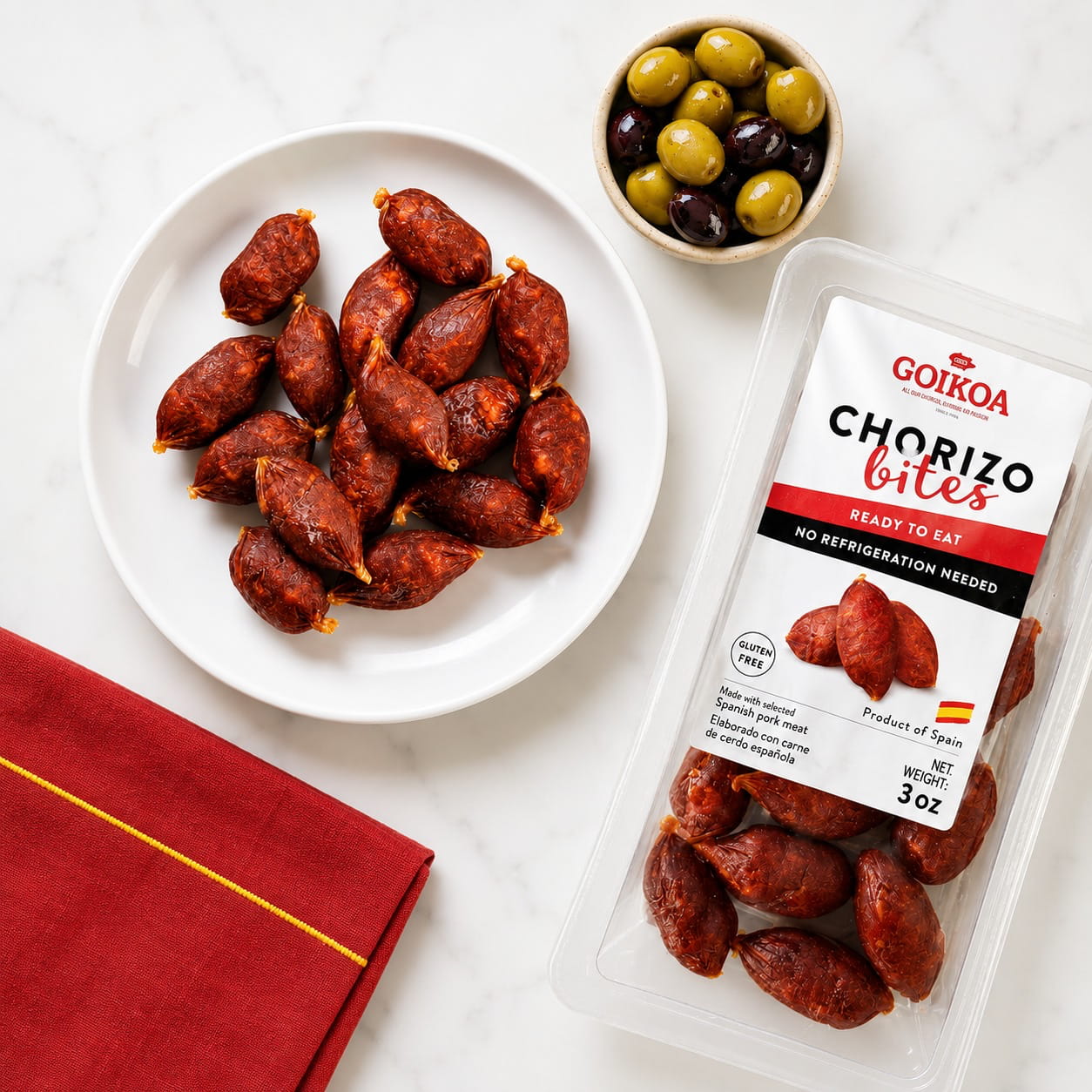 Mini Chorizo Bites by Goikoa