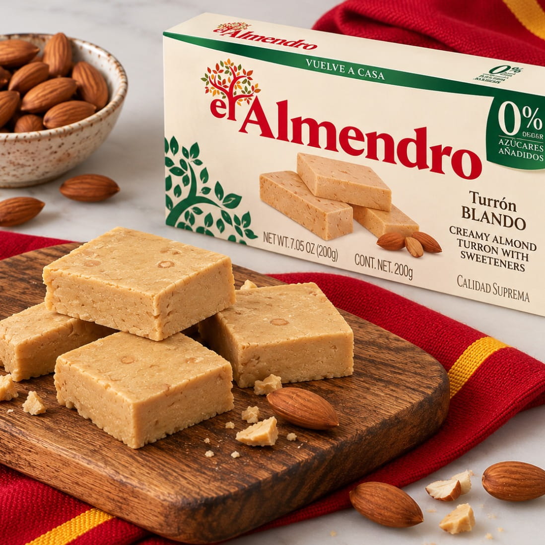 Sugar Free El Almendro Turron Blando Soft Turron