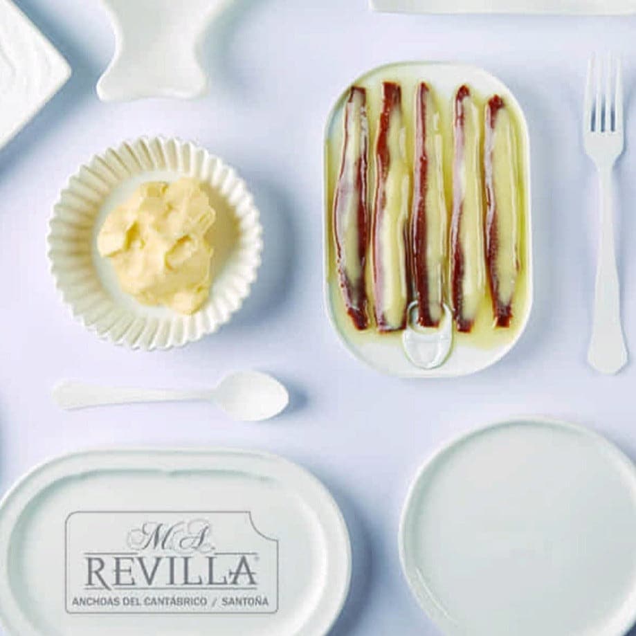 Anchovies in Organic Butter by M.A. Revilla 