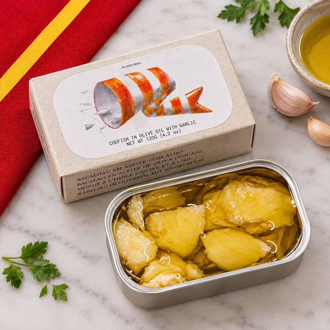 Bacalao en Aceite de Oliva y Ajo Jose Gourmet
