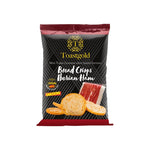Toastgold Bread Crisps Iberian Ham packaging on a white background