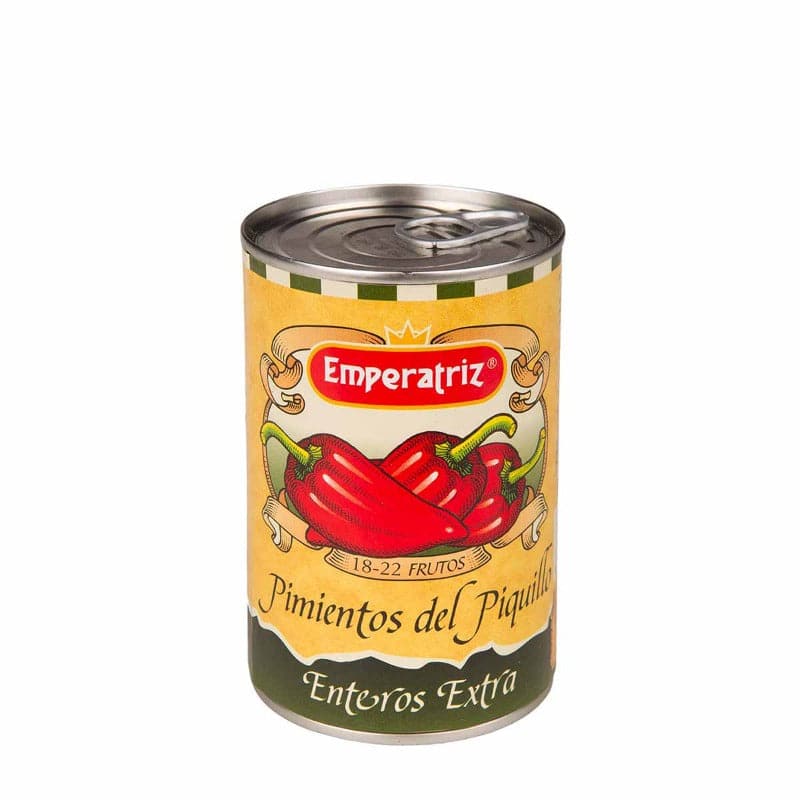 a can of Whole Extra Piquillo red Peppers