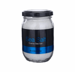 a jar of coarse sea salt