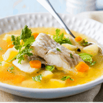 Soup with fish and vegetables