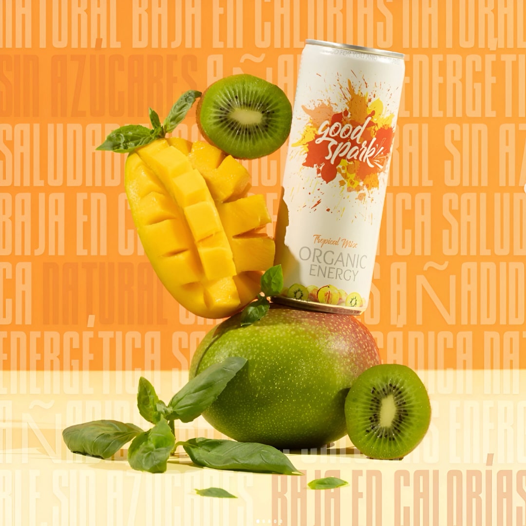 Organic Mango, Kiwi & Basil Leaves Energy Drink