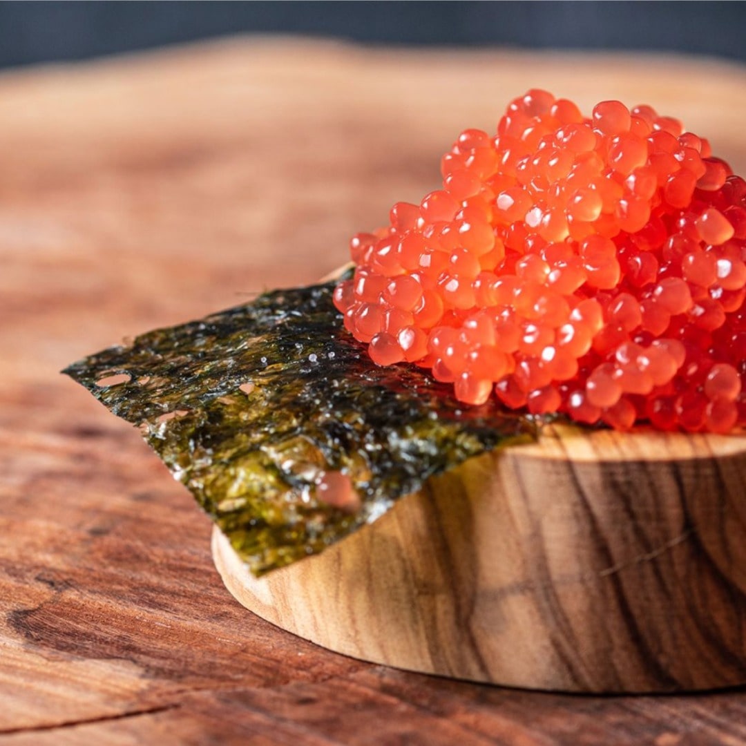 Red Shrimp Pearls by Eurocaviar