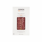 white package of sliced salami