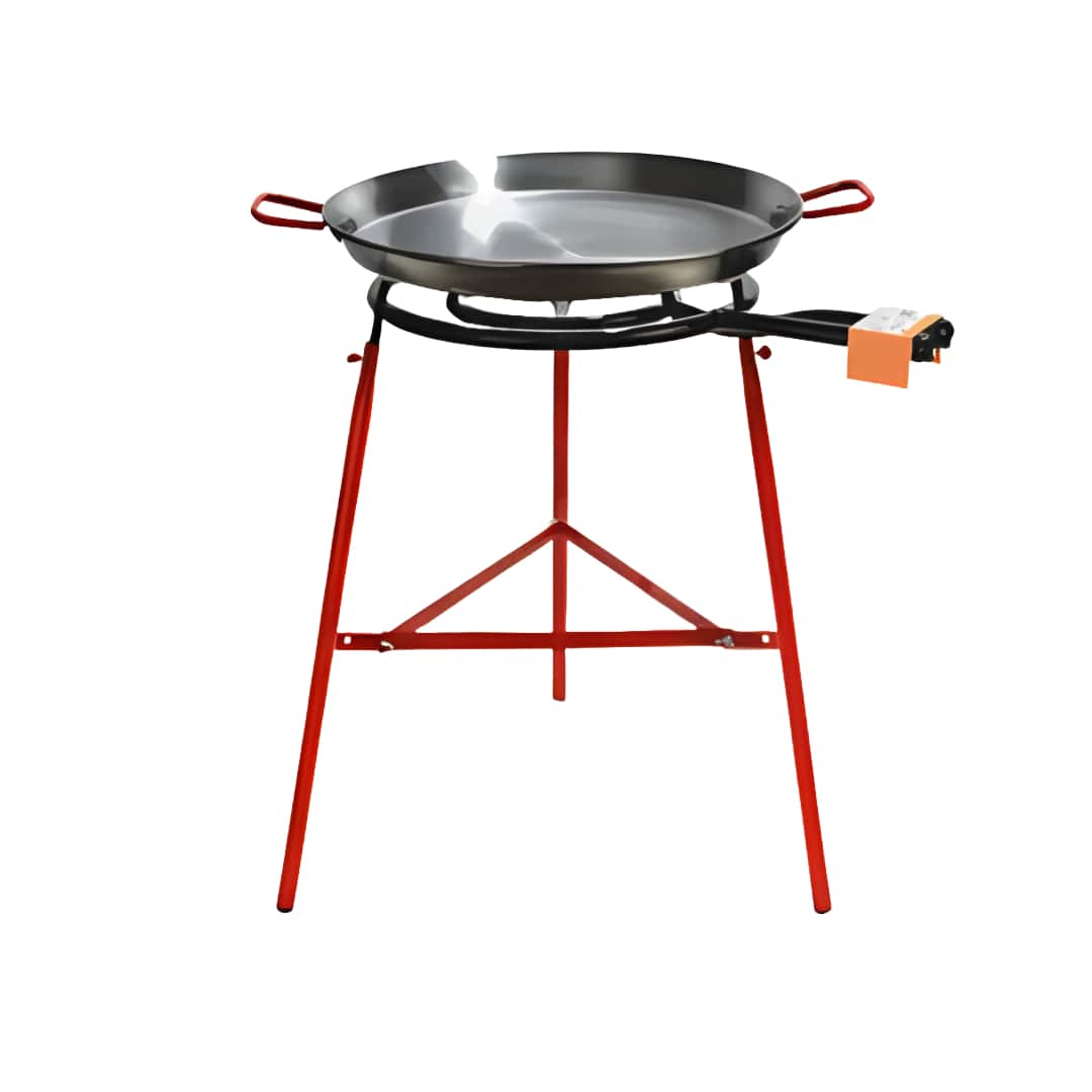 paella pan with legs and burner