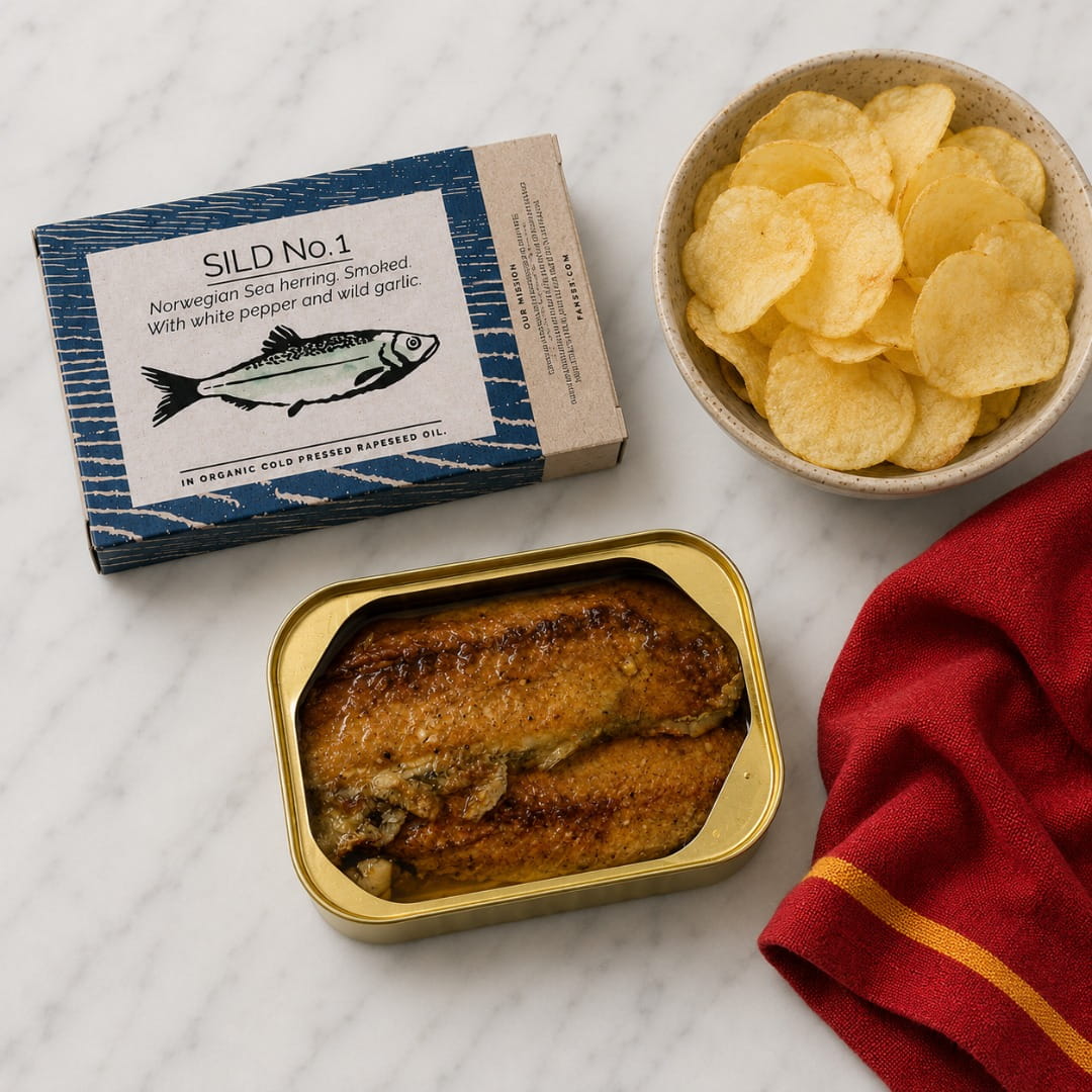 Smoked Herring with Pepper & Ramson by Fangst