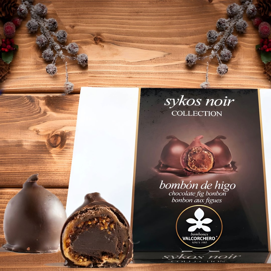 Sykos Noir Dark Chocolate Fig Bonbons Bombones Valcorchero   