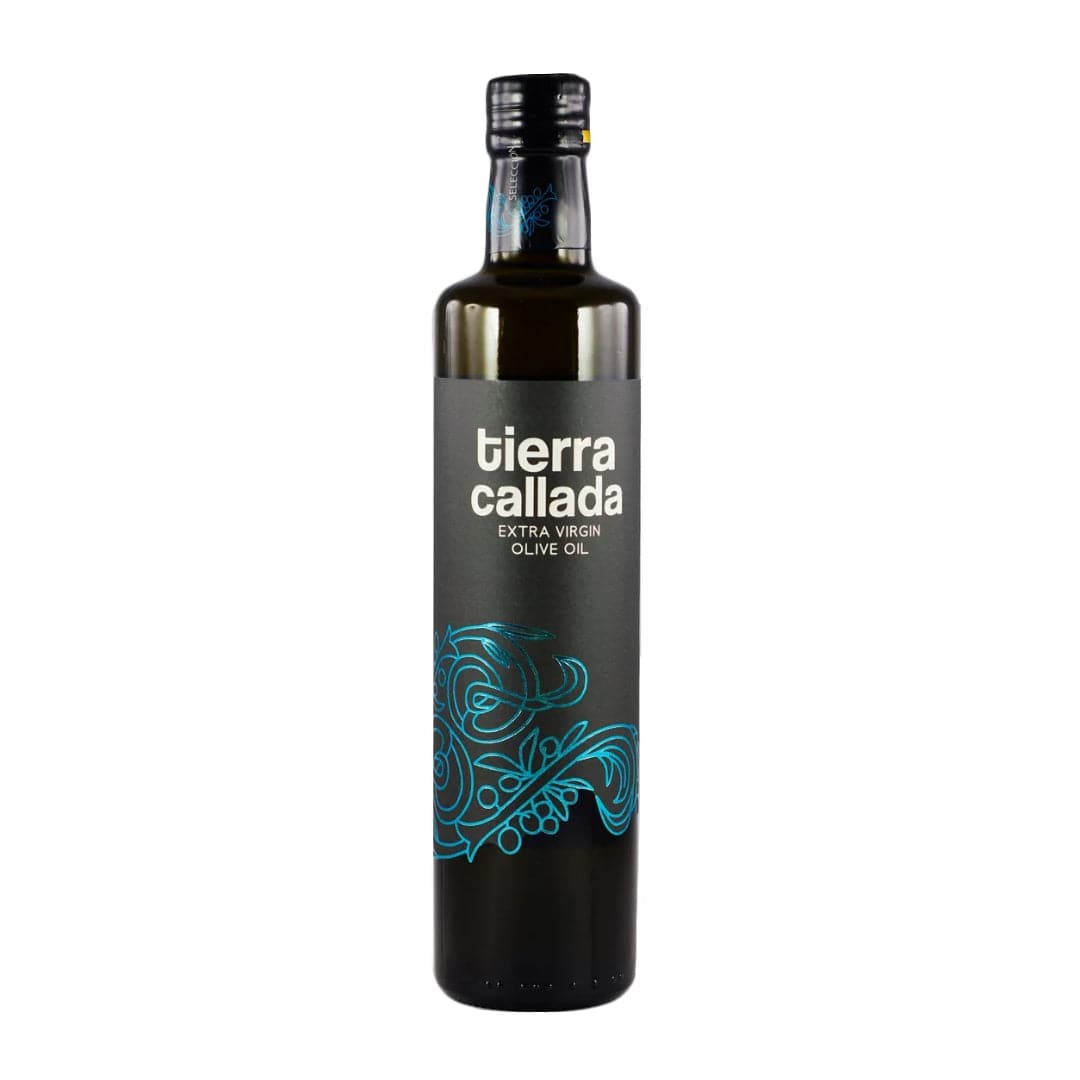 a bottle of extra virgin olive oil Tierra Callada brand