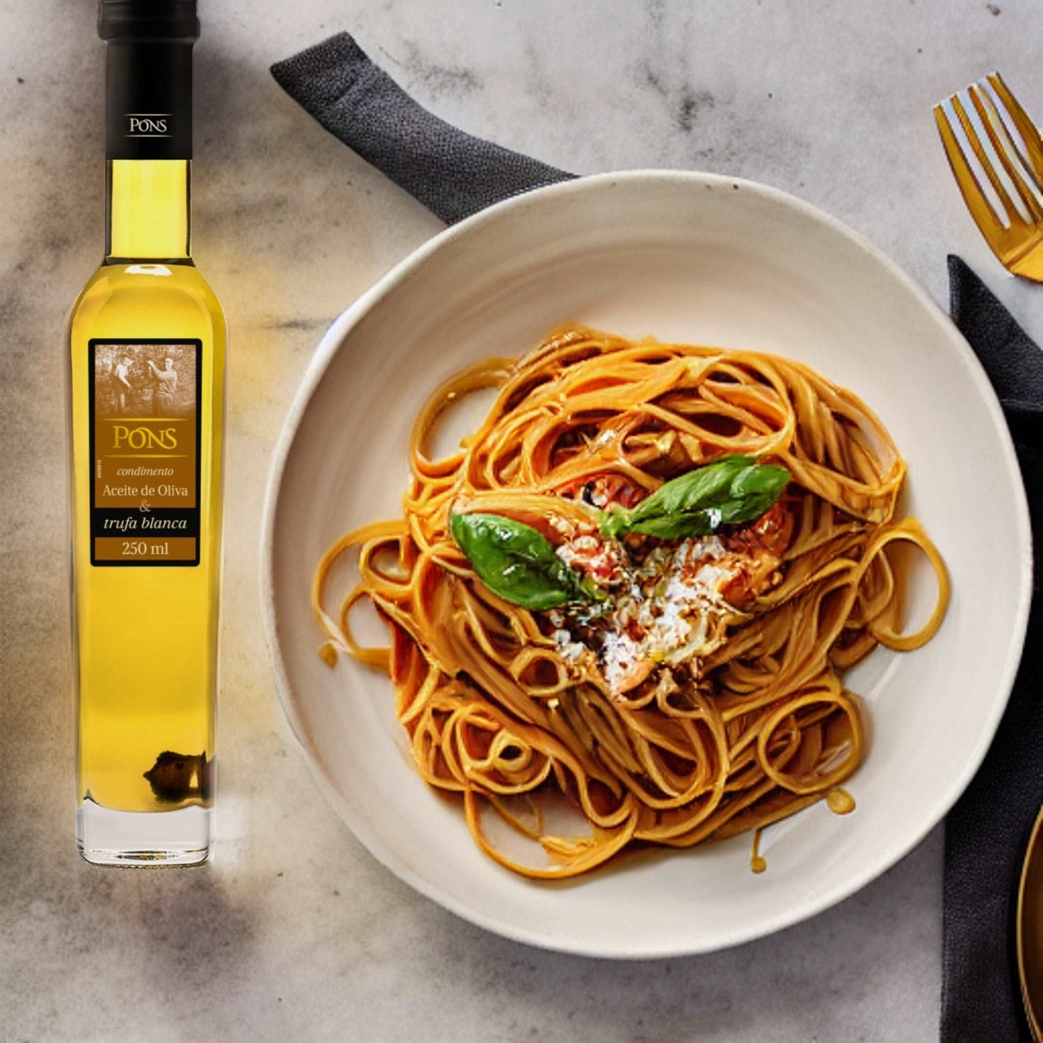 Extra Virgin Olive Oil & White Truffle by Pons